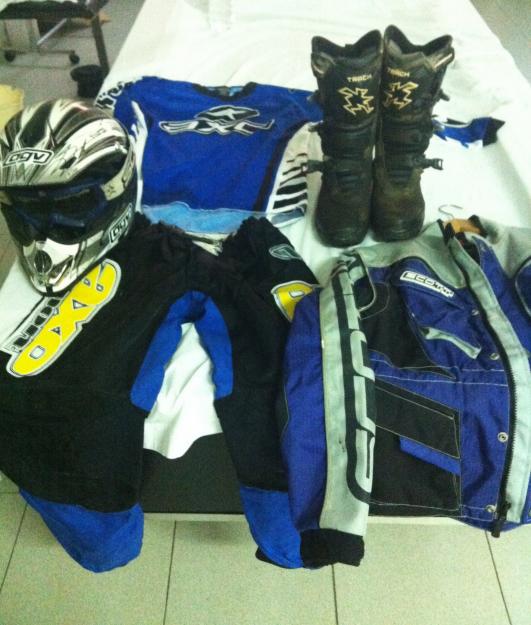 Equipamiento completo para motocross y quad