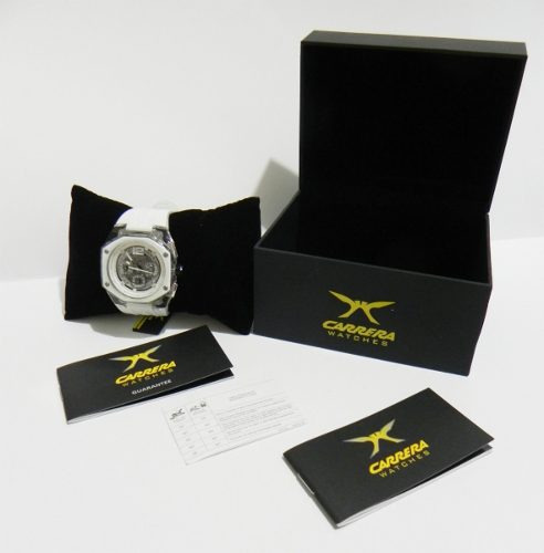 Oferta Reloj Para Dama Marca Carrera Blanco Y Cristales.