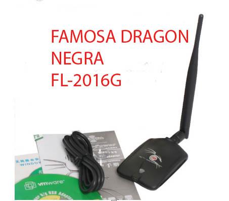 Adaptador wifi Dragon negra la mejor junto a la alfa 1w