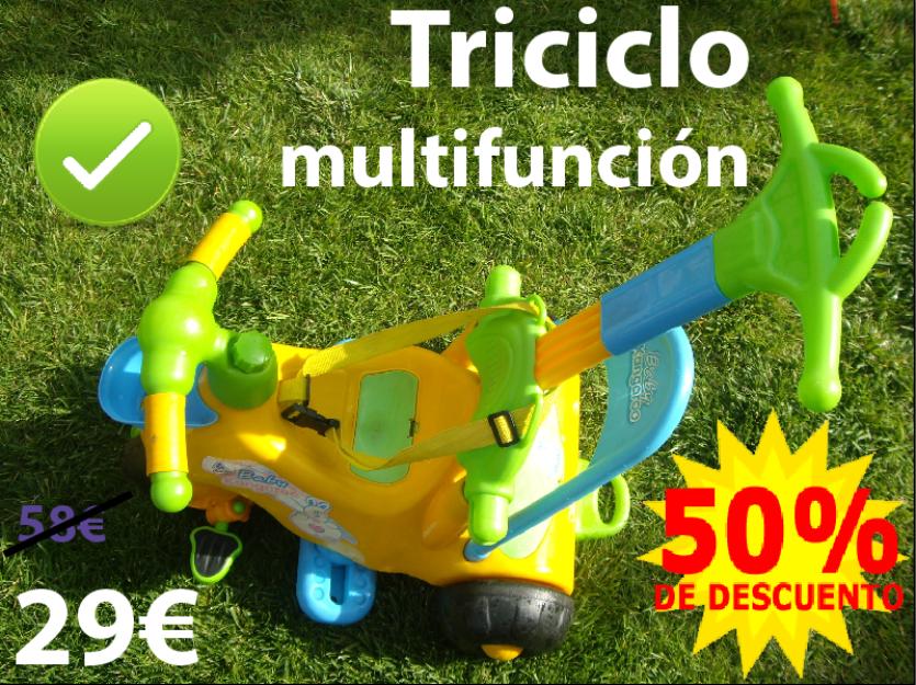 ¡Oferta! Triciclo multifunción [50% dto]