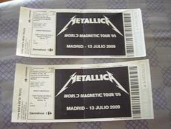 Metallica-Madrid. 2 entradas para el día 13