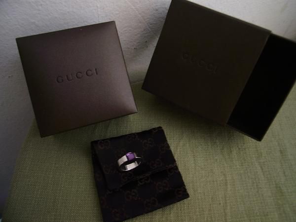 ANILLO GUCCI ORIGINAL MODELO CABOUCHE