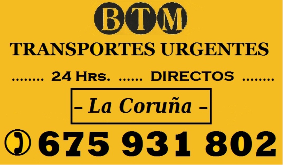 Transportes directos y urgentes en La Coruña