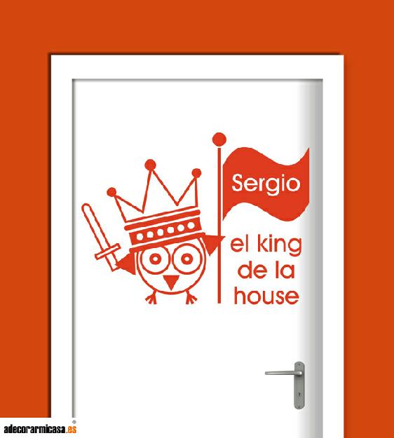 El King de la casa My Room Vinilo decorativo infantil