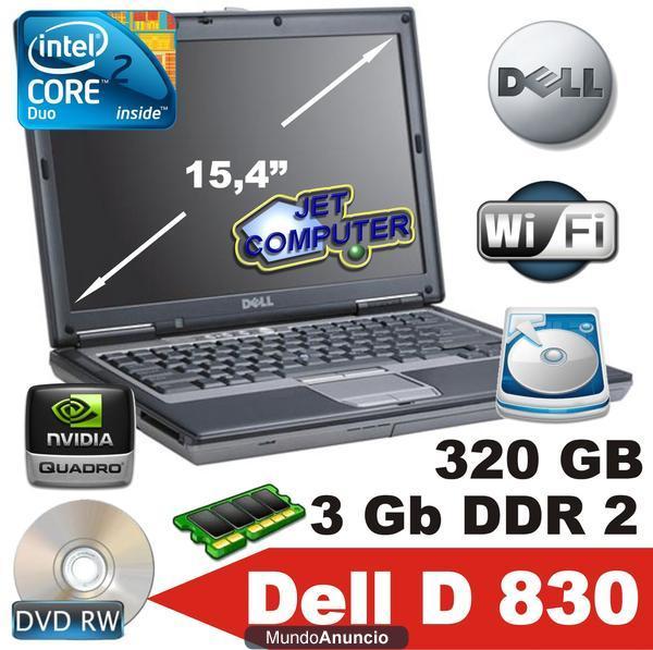 Portatil Dell D 830 250 €