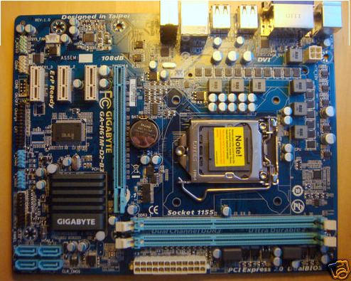 Placa Base gigabyte: h61m-d2-b3:(1155) ddr3,vga,matx (Nuevo) (Sin usar)