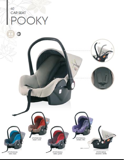 Silla de coche para bebes POOKY, Valida desde recién nacido y hasta 13 kilos, súper cómoda