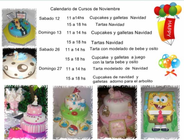 CURSOS  DECORACION DE TARTAS Y GALLETAS