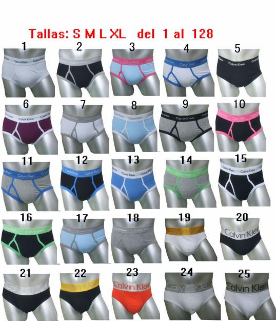 CALVIN KLEIN EN 5 DIAS CULOTS - TANGAS - SLIPS - BOXERS - BRAGAS - SUJETADORES - CALCETINE