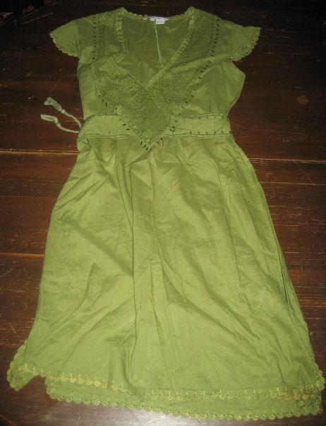 Vestido verde para chica