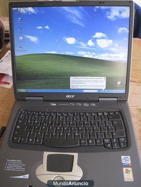 Portatil ACER Travel Pentium 4 2.4Ghz 40Gb 512MB