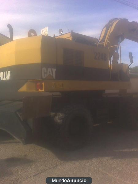 Excavadora de ruedas Caterpillar 224 B año 1993