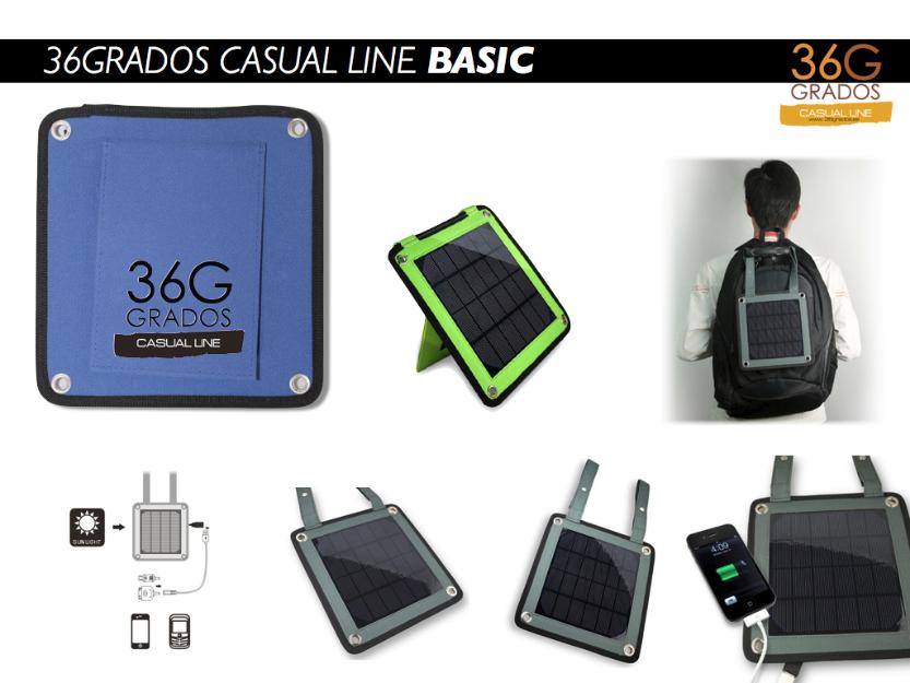 cargador solar- 36g casual line basic