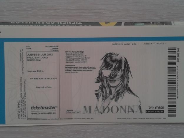 MADONNA PRE-PARTY PACKAGE CON REGALO!!!!