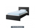 Vendo cama 90 MALM negra con mesilla - mejor precio | unprecio.es