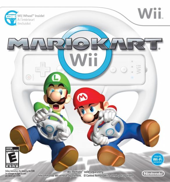 Juego Wii Mario Kart + Volante