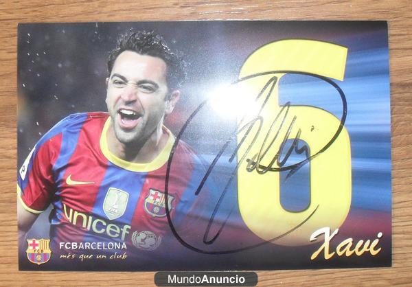 VENDO POSTAL FIRMADA POR XAVI