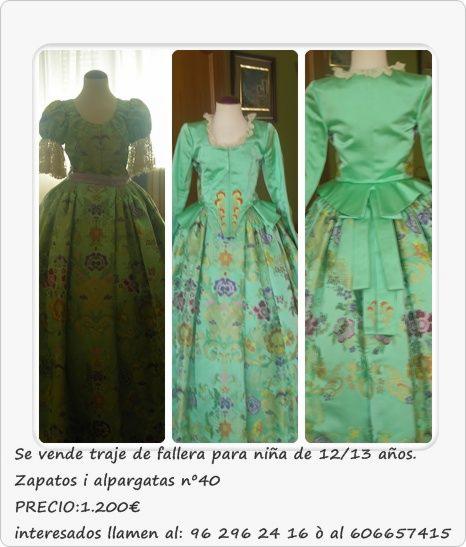 vendo traje de fallera en perfecto estado y de alta calidad