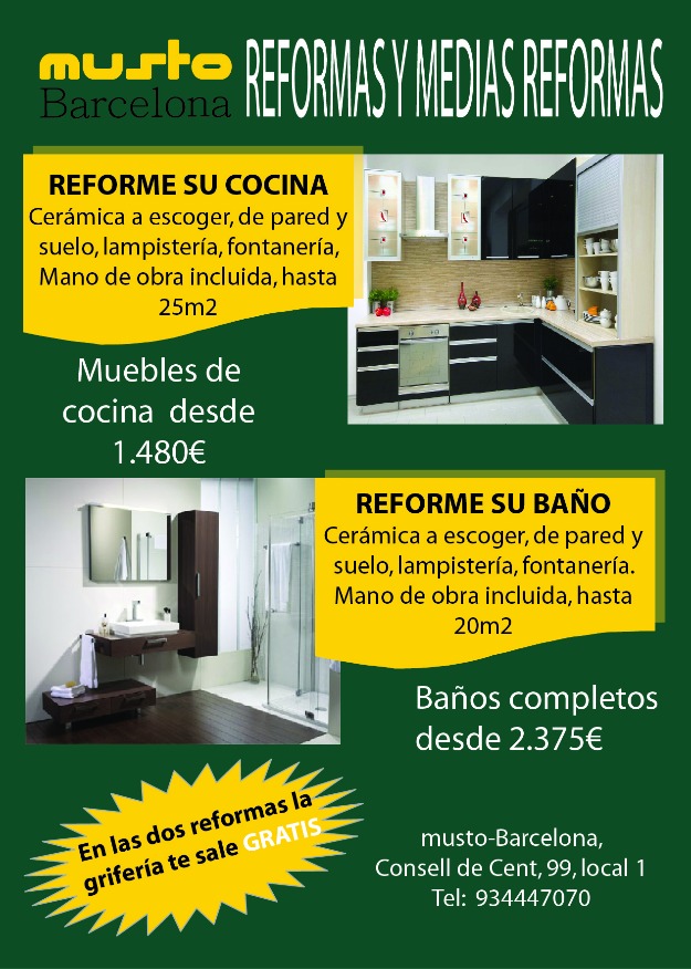 Reformas económicas en Barcelona y alrededores 93 444 70 70