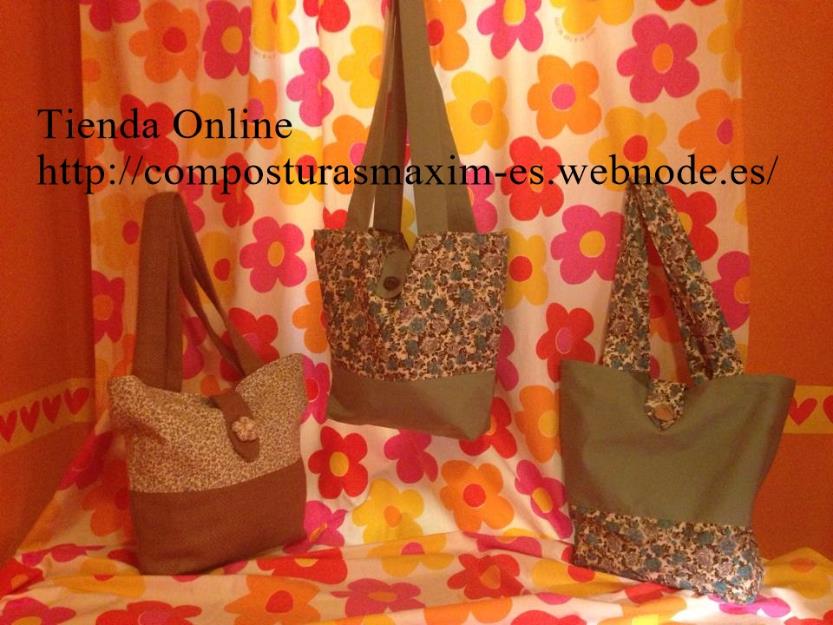 Bolsos de tela con encanto.