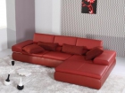 Sofá de piel italiana con chaise longue. Gran oportunidad. Nuevo - mejor precio | unprecio.es