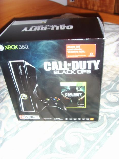 xbox 360 350 gb slim + cuatro juegos + 2 mandos