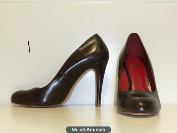 Zapatos Italianos, Marca Santino. Marron oscuro. Talla 37C