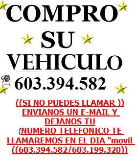 Compro su coche, furgonetas, todo terrenos , 4x4, taxis, en cualquier estado con o sin itv