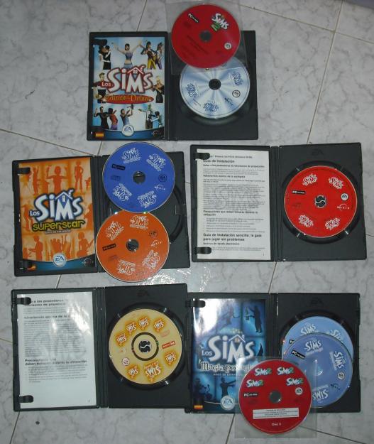 Pack 5 juegos sims originales PC