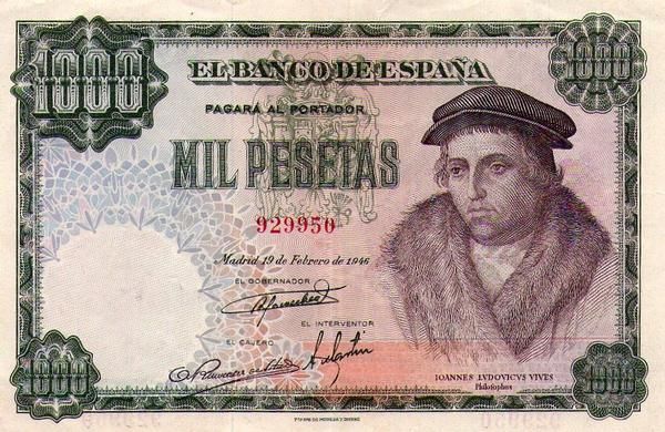 billete 1000 ptas 1946 MARAVILLOSA CONSERVACION