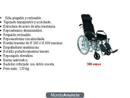 SILLA PLEGABLE Y RECLINABLE