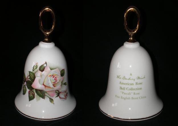 CAMPANA de porcelana The Danbury Mint - American Rose