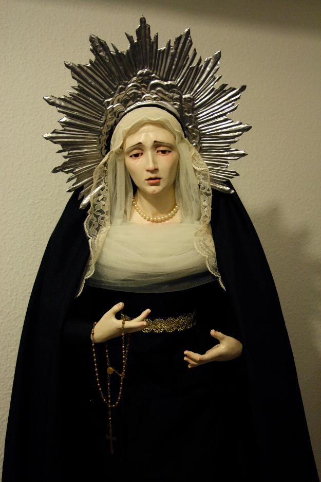 Virgen dolorosa de candelero de 90 cm