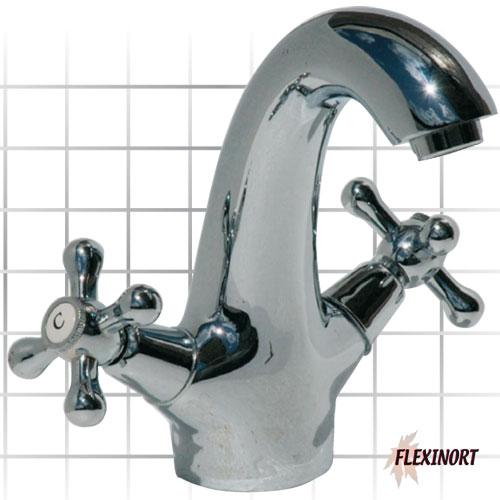 Flexinort - Grifería Lavabo rústica 3001C Cromo