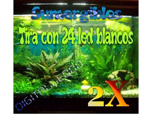 ILUMINACION LED BLANCA SUMERGIBLE PARA ACUARIO TERRARIO