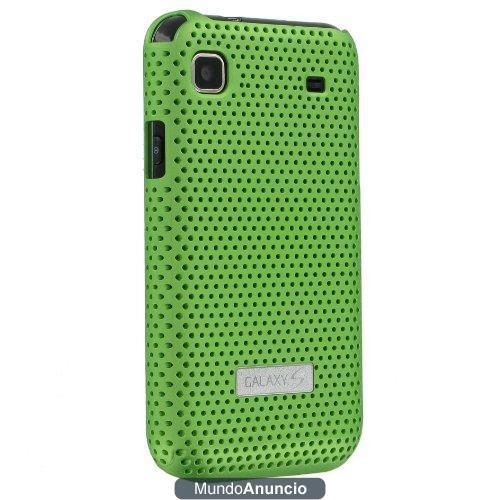 Samsung - Carcasa metálica para Galaxy S, color verde