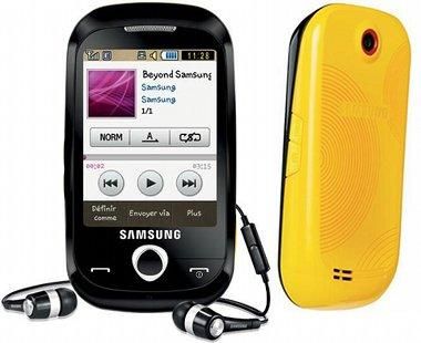 VENDO SAMSUNG CORBY color AMARILLO/NEGRO