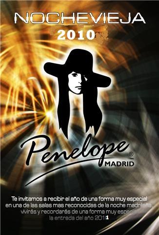 NOCHE VIEJA EN  PENELOPE MADRID