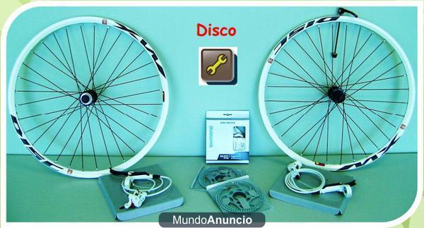 LLANTAS MACH-1 + FRENOS SHIMANO + DISCOS