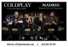 ENTRADAS COLDPLAY BARCELONA y MADRID 6 y 7 SEPTIEMBRE 2008 - mejor precio | unprecio.es