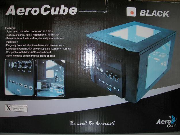 Caja Aereocool Aerocube para micro ATX NEGRA