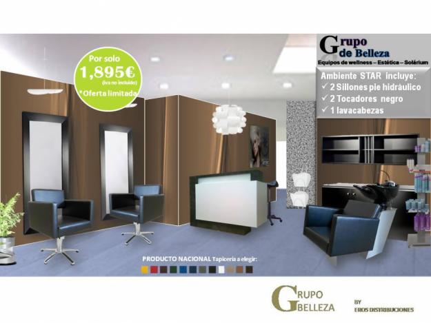 Mobiliario de peluquería 1840€ Lavacabezas a 390€