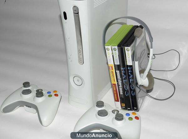 Vendo Xbox 360 60gbHD 2 Mandos + juegos