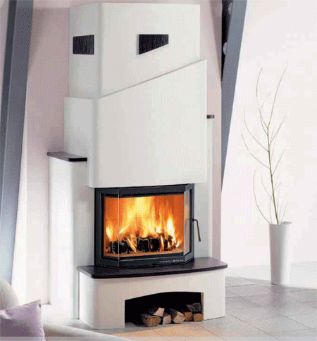 Chimenea de leña con insertable - STRASSBURG