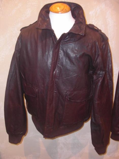 chaquetas aviador  top gun  cuero  autentico  pilot jacked