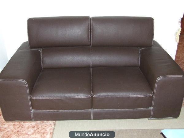 EXTRAORDINARIO SOFA DE PIEL AUTENTICA