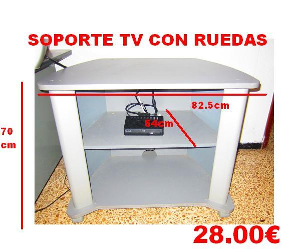 Soporte tv con ruedas en buen estado...tv de 14 hasta 70 pugadas