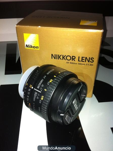 Vendo objetivo Nikkor 50mm f/1.8D