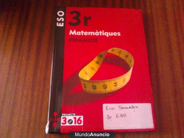 VENDO LIBROS DE TEXTO 3ºESO