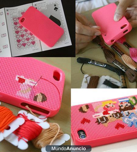 NOVEDAD!!carcasa para iphone4 punto de cruz